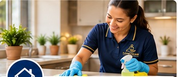 Connect4Care uniformed care worker providing domestic assistance