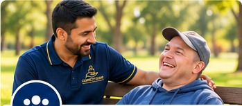 Connect4Care uniformed care worker providing community access